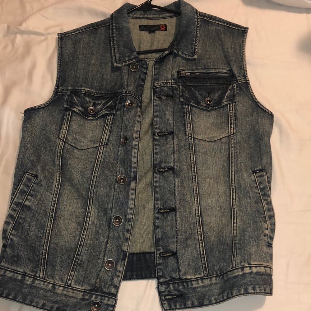 G by guess denim vest